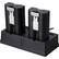 Alt View 14. Wasserstein - Battery Charging Station and 2 Batteries for Select Ring Rechargeable Batteries - Black.