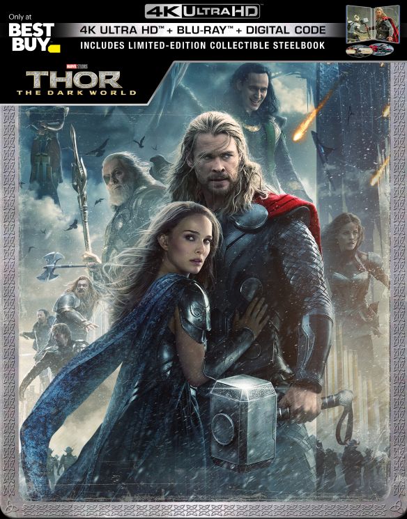  Thor: The Dark World [SteelBook] [Digital Copy] [4K Ultra HD Blu-ray/Blu-ray] [Only @ Best Buy] [2013]