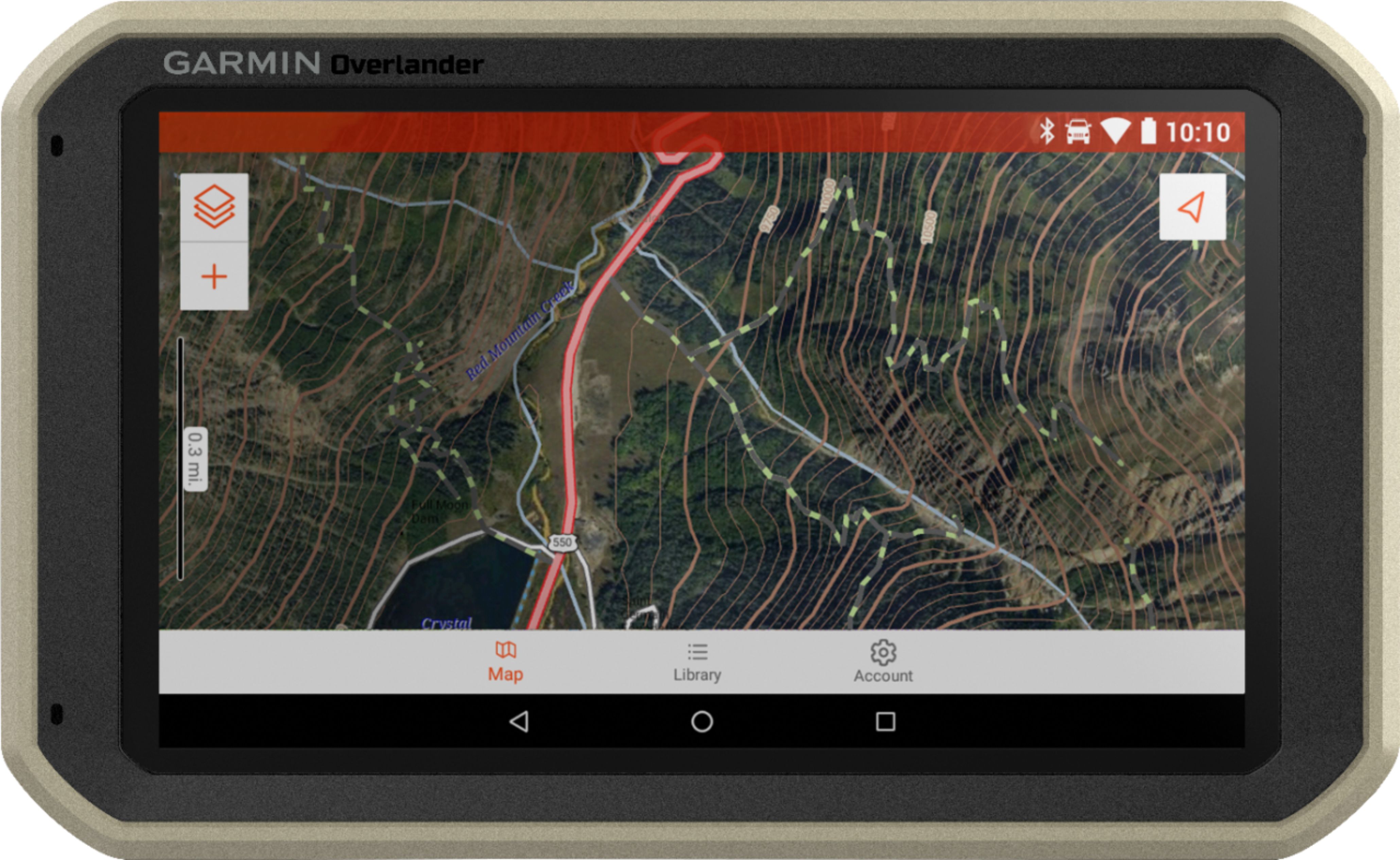 Garmin Overlander GPS with Built-In Bluetooth Gray 010-02195-00 - Best Buy