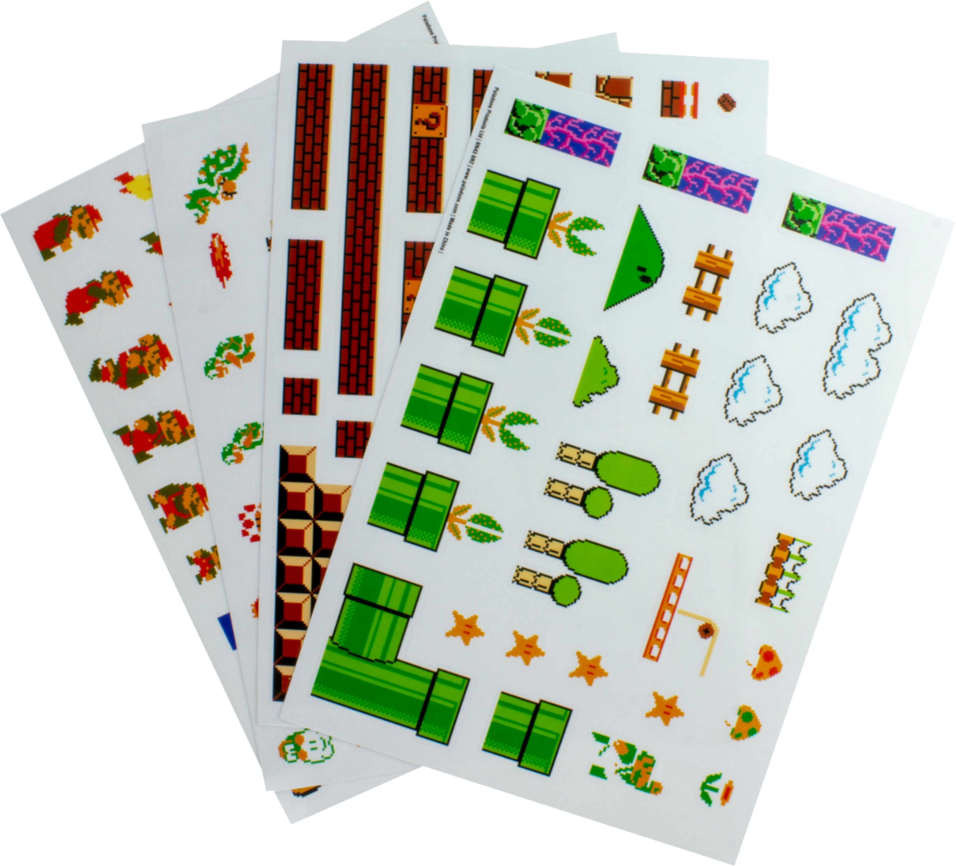 STICKERS AUTOCOLLANT TRANSPARENT POSTER A4  VIDEO GAMES JEUX VID.MARIO BROS TOAD 