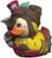 Front Zoom. Borderlands - Tubbz Mad Moxxi Cosplaying Duck Character Collectible Figurine.