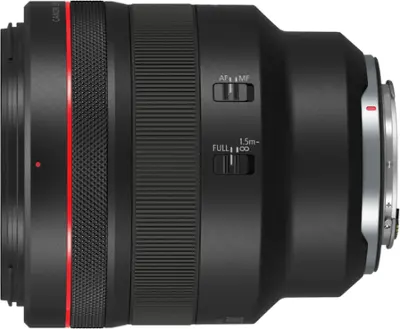 Canon - RF85mm F1.2 L USM Mid-Telephoto Prime Lens for EOS R-Series Cameras - Black