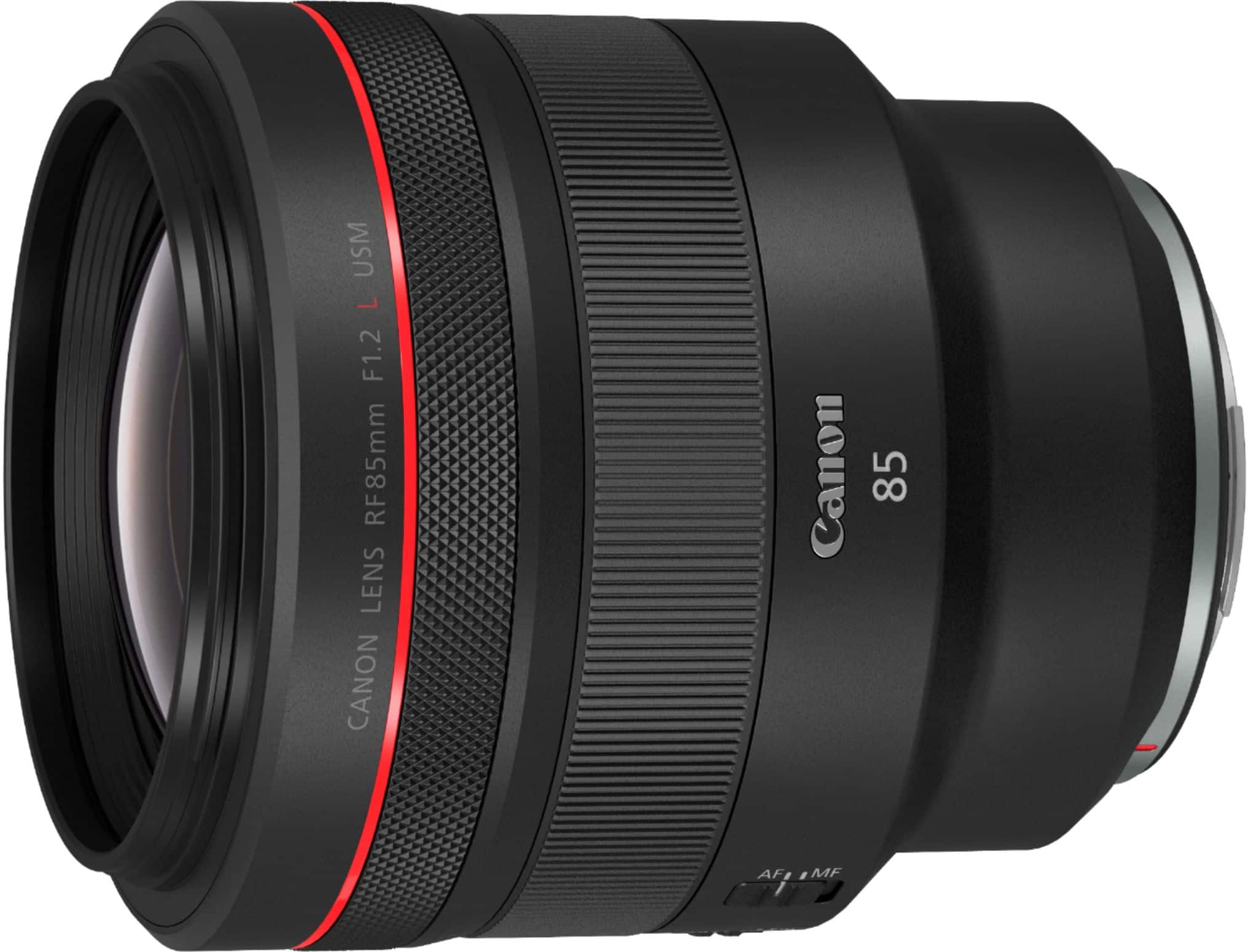 Alt View 12. Canon - RF85mm F1.2 L USM Mid-Telephoto Prime Lens for EOS R-Series Cameras - Black.
