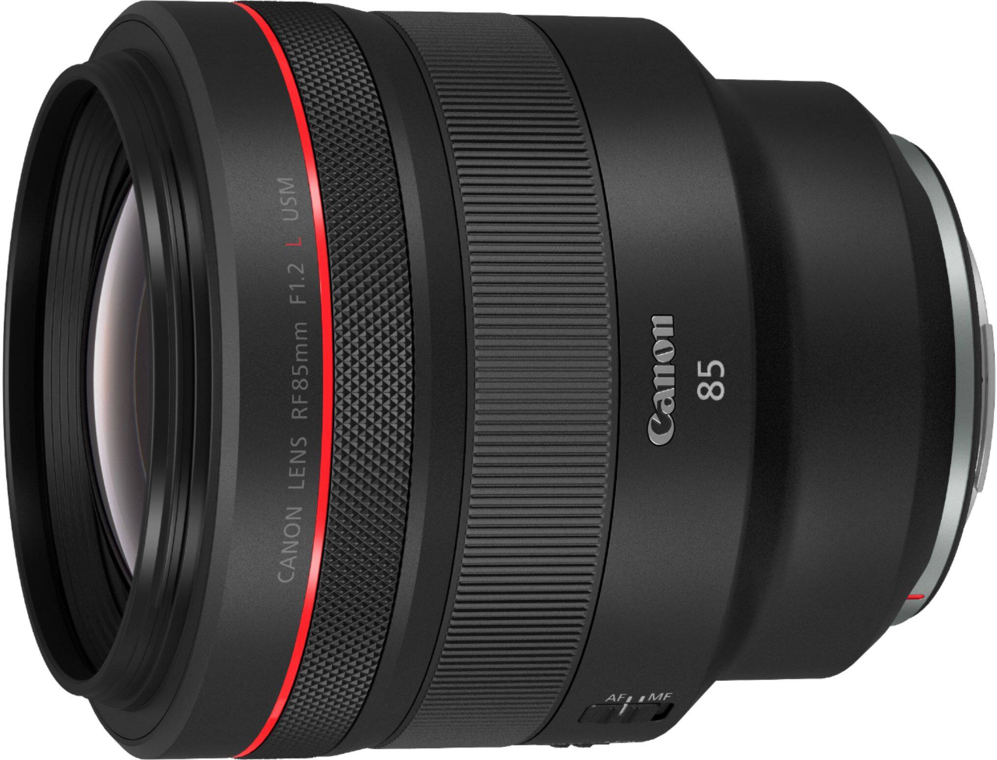 Alt View 12. Canon - RF85mm F1.2 L USM Mid-Telephoto Prime Lens for EOS R-Series Cameras - Black.