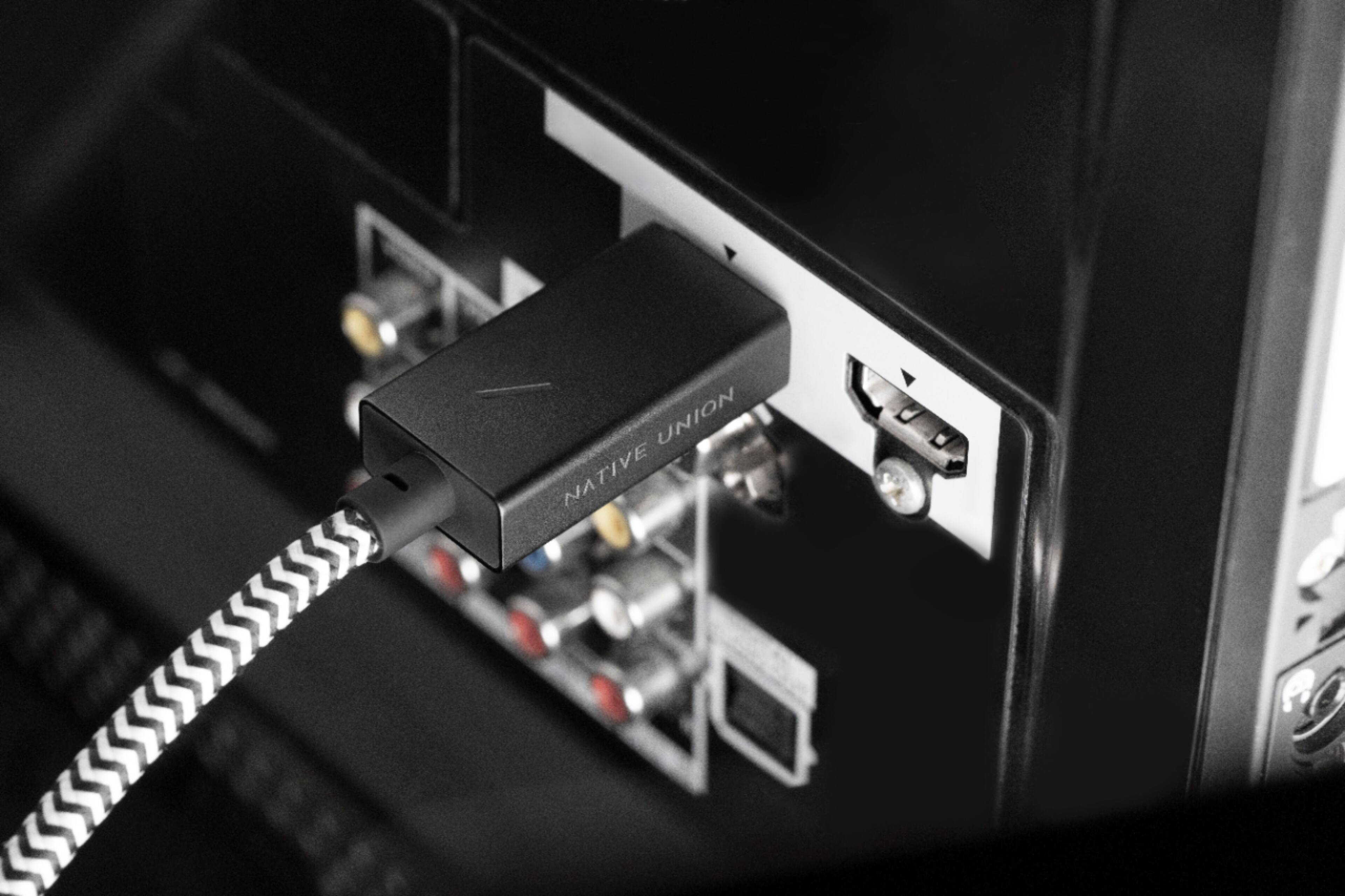 Alt View 13. Native Union - 10' External C to HDMI 4k Cable - Zebra.