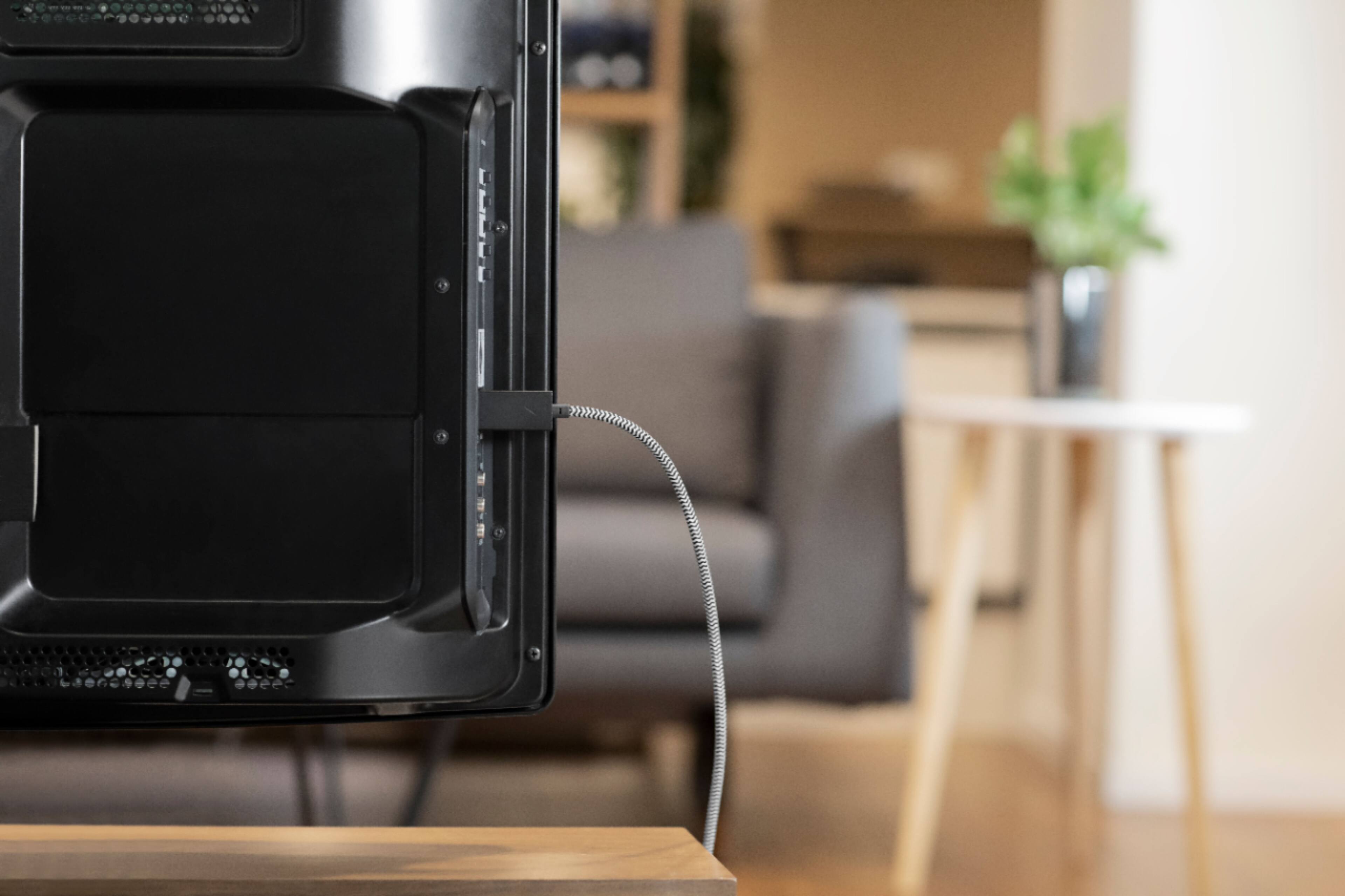 Alt View 15. Native Union - 10' External C to HDMI 4k Cable - Zebra.