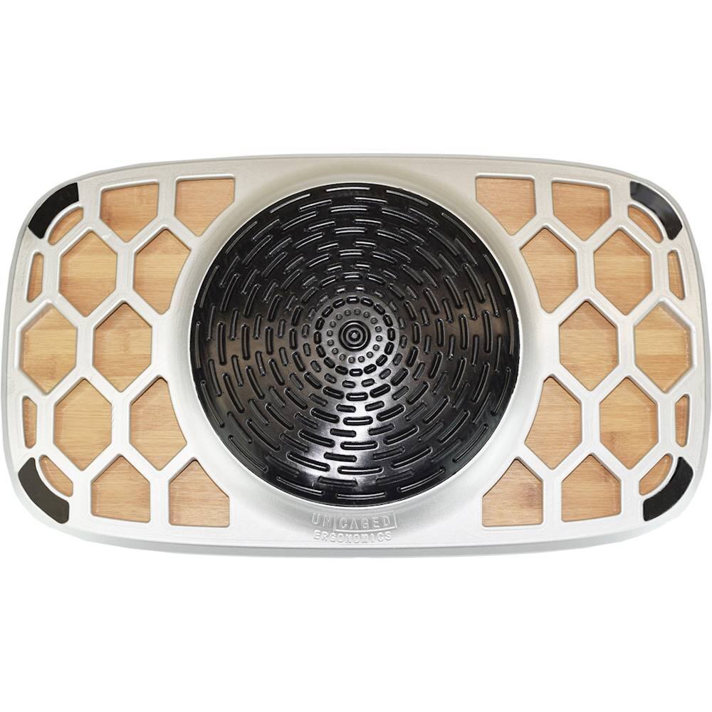 Alt View 11. Uncaged Ergonomics - BASE+ Active Standing Desk Balance Board - Silver/Bamboo.