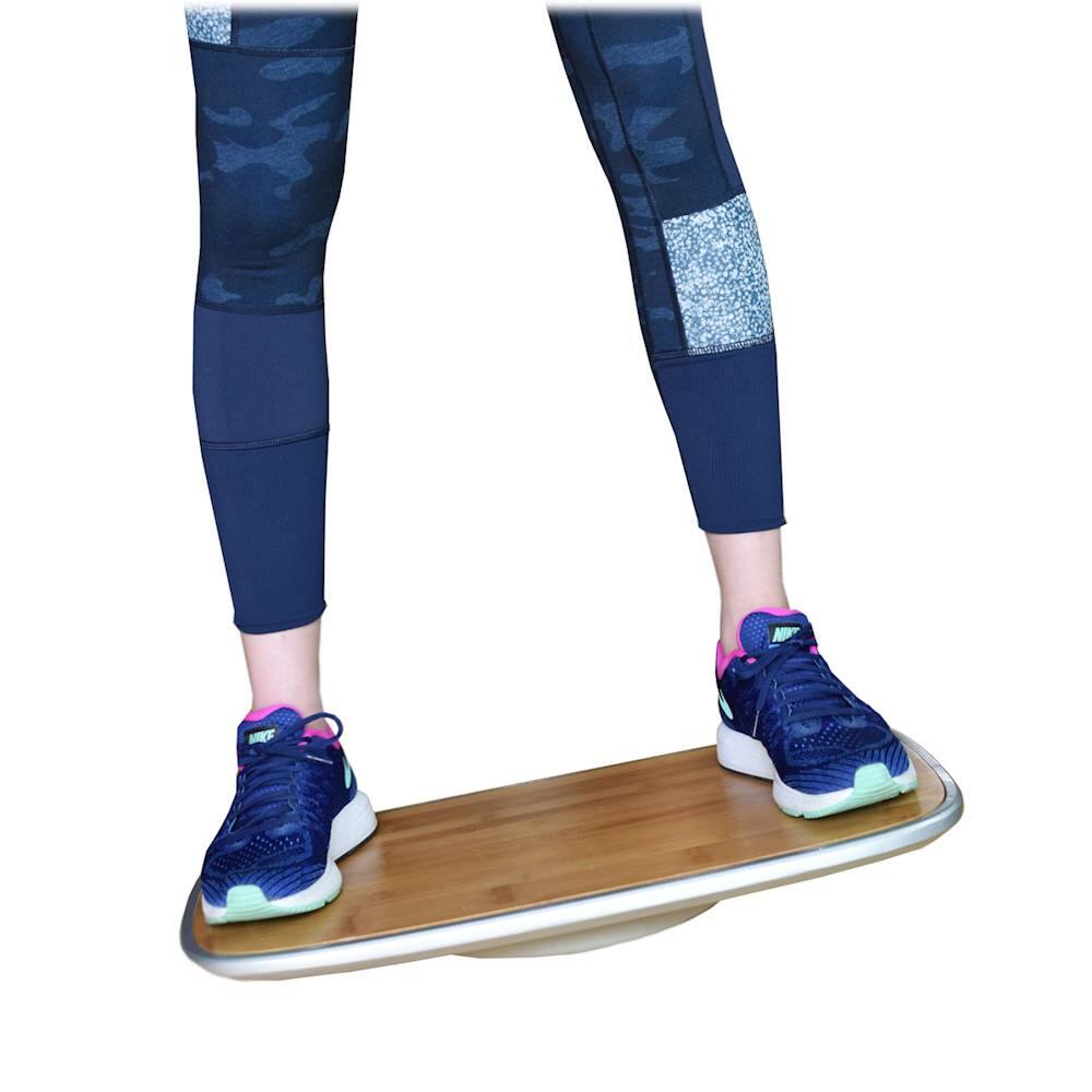 Alt View 18. Uncaged Ergonomics - BASE+ Active Standing Desk Balance Board - Silver/Bamboo.