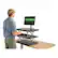 Alt View 12. Uncaged Ergonomics - CHANGEdesk Laminate Standing Desk Converter With Adjustable Height - Black.