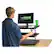 Alt View 16. Uncaged Ergonomics - CHANGEdesk Laminate Standing Desk Converter With Adjustable Height - Black.