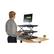 Alt View 20. Uncaged Ergonomics - CHANGEdesk Laminate Standing Desk Converter With Adjustable Height - Black.
