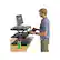 Left. Uncaged Ergonomics - CHANGEdesk Laminate Standing Desk Converter With Adjustable Height - Black.