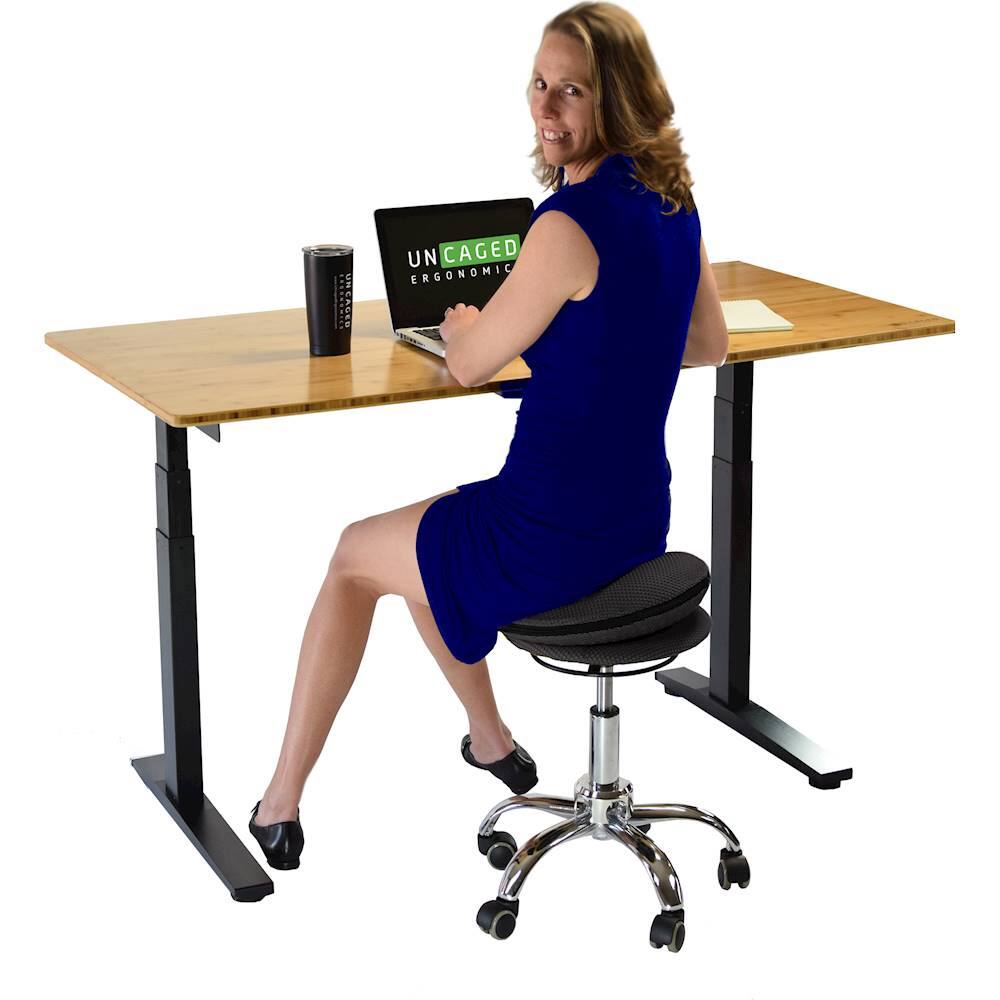 Alt View 11. Uncaged Ergonomics - Wobble Stool Air - Black.