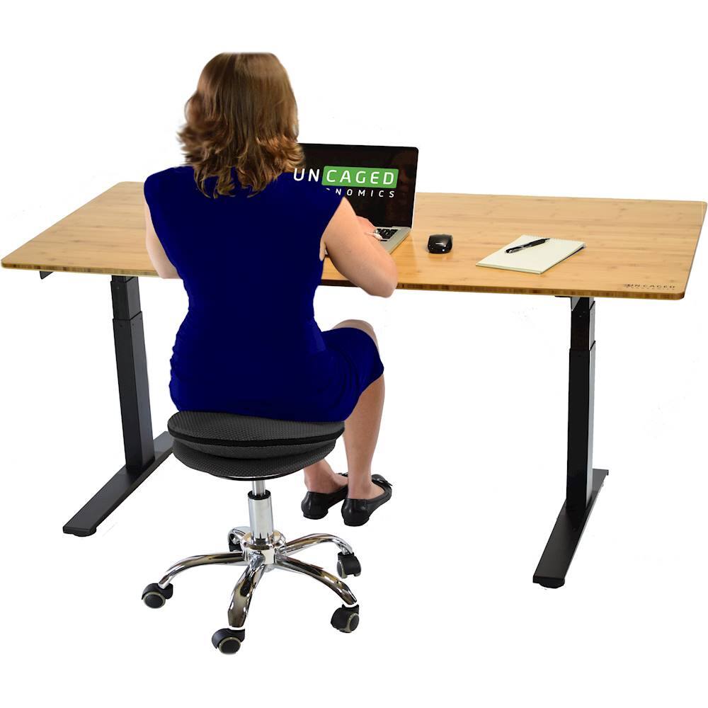 Alt View 12. Uncaged Ergonomics - Wobble Stool Air - Black.
