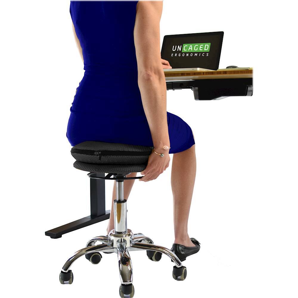 Alt View 15. Uncaged Ergonomics - Wobble Stool Air - Black.
