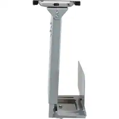 Front. Uncaged Ergonomics - Under-Desk CPU Holder - Neutral Gray.