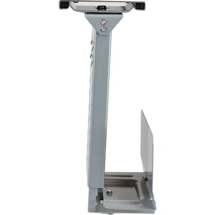Front. Uncaged Ergonomics - Under-Desk CPU Holder - Neutral Gray.