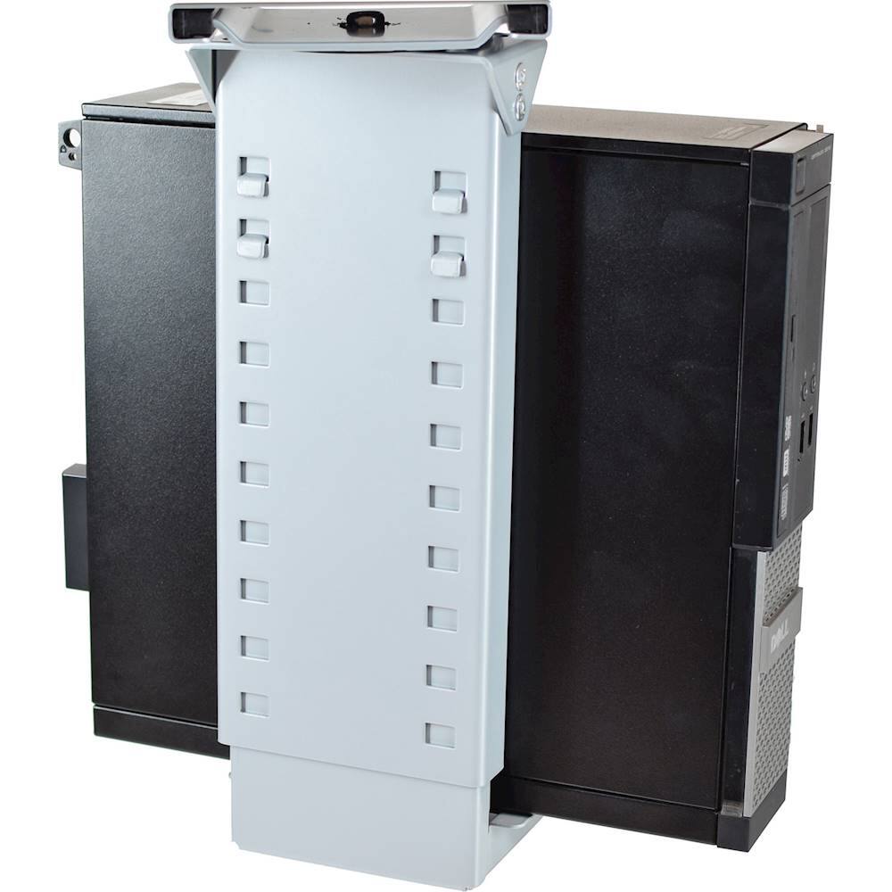 Alt View 12. Uncaged Ergonomics - Under-Desk CPU Holder - Neutral Gray.