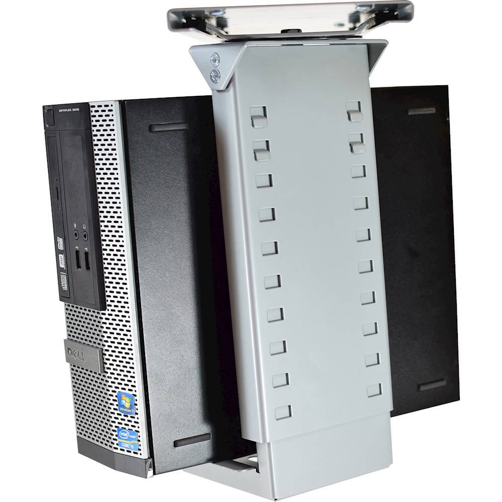 Alt View 14. Uncaged Ergonomics - Under-Desk CPU Holder - Neutral Gray.