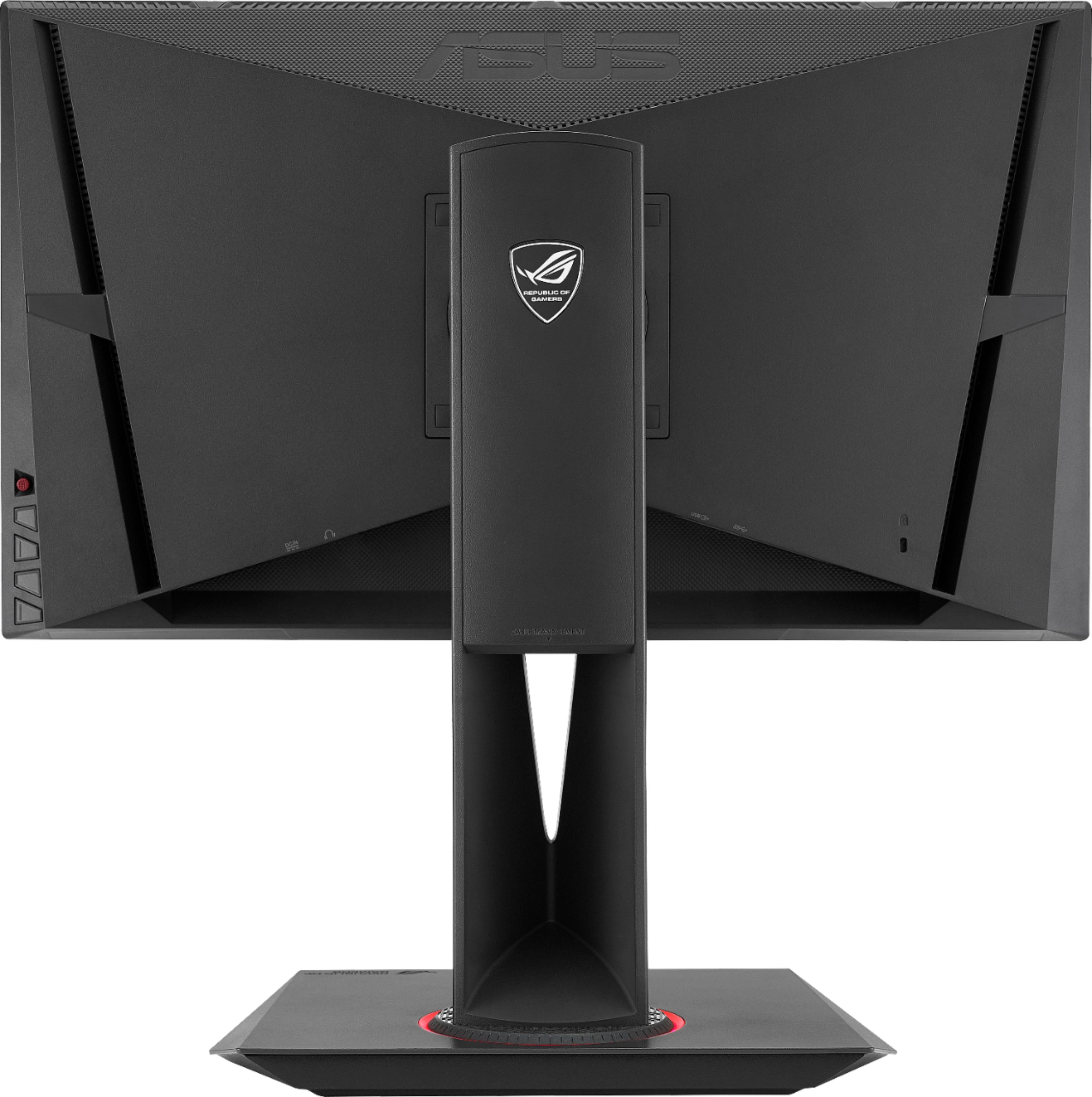 Back View: ASUS - Geek Squad Certified Refurbished ROG Swift 24" LCD FHD G-SYNC Monitor - Black