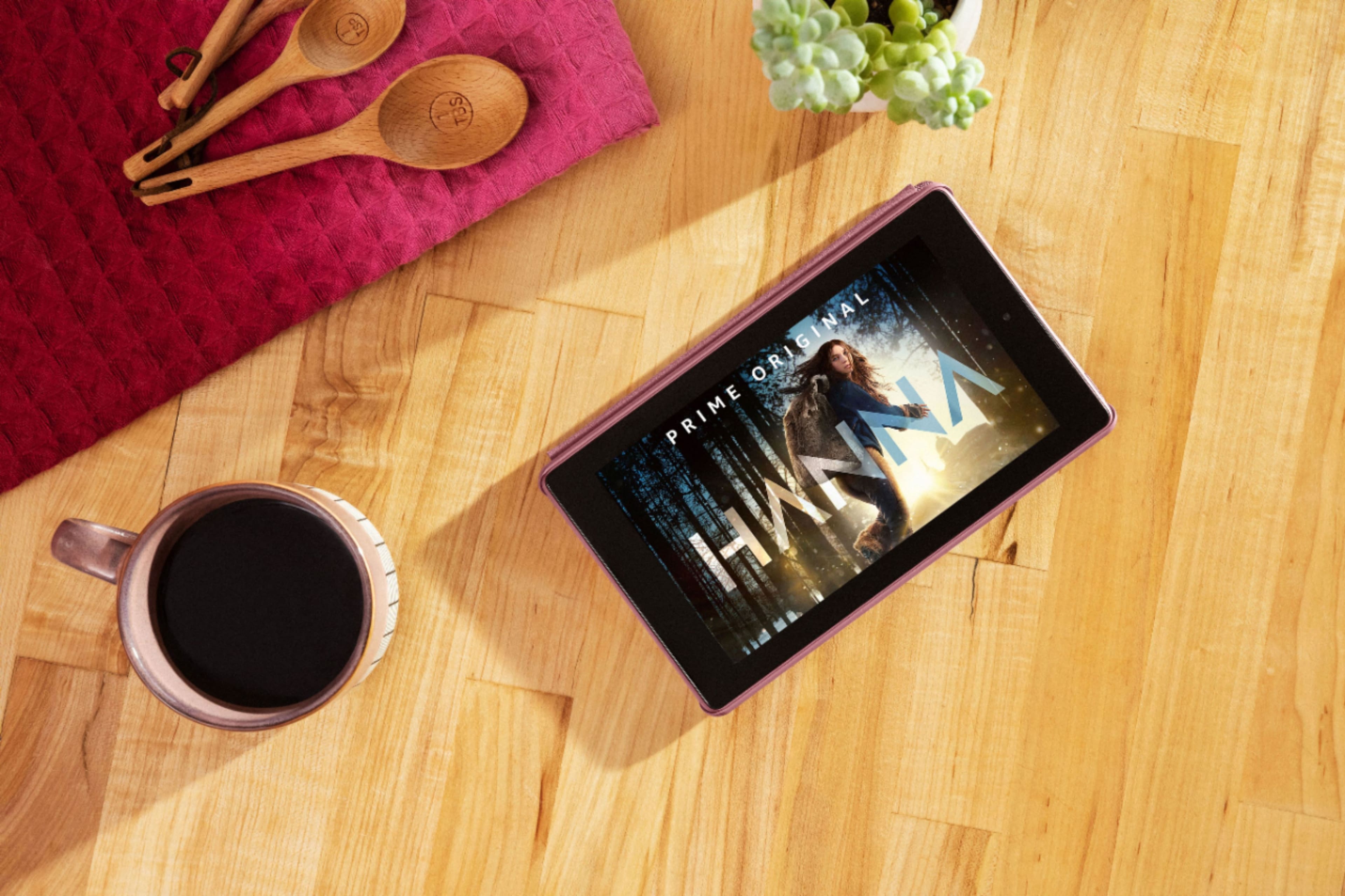 Alt View 16. Amazon - Fire 7 Tablet (7" display, 16 GB) - Black.