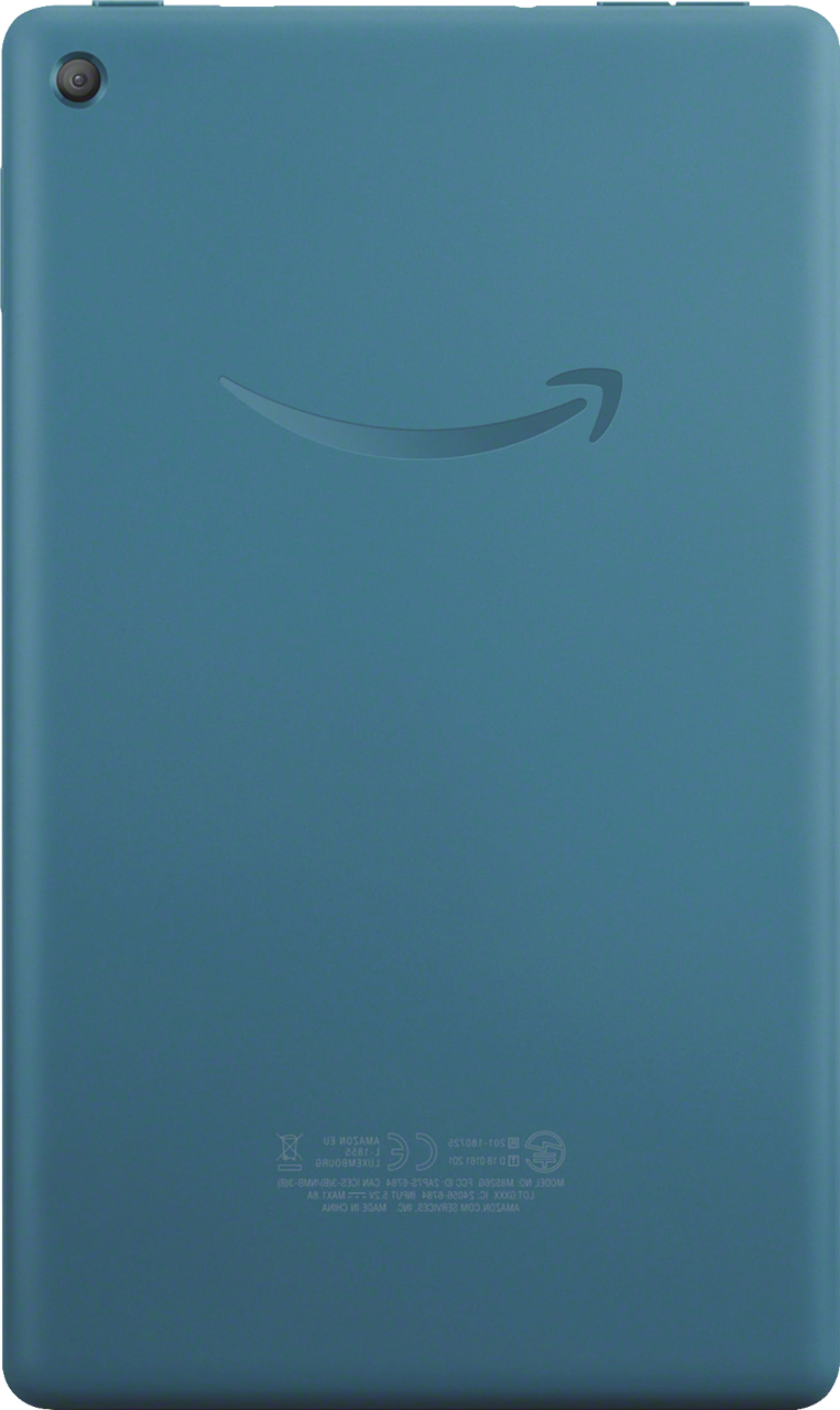 Back View: Amazon - Fire 7 Tablet (7" display, 16 GB) - Twilight Blue