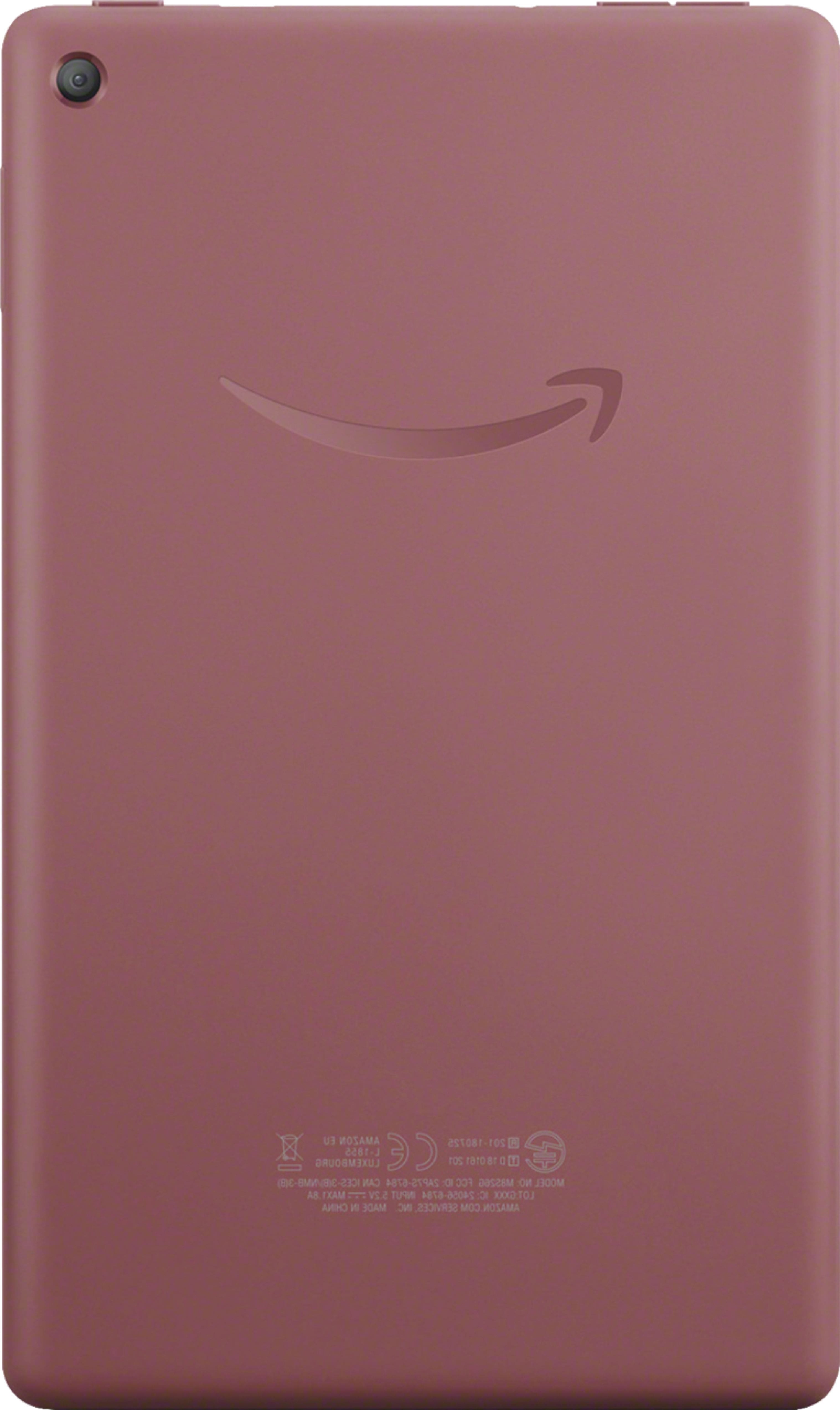 Back. Amazon - Fire 7 Tablet (7" display, 16 GB) - Plum.