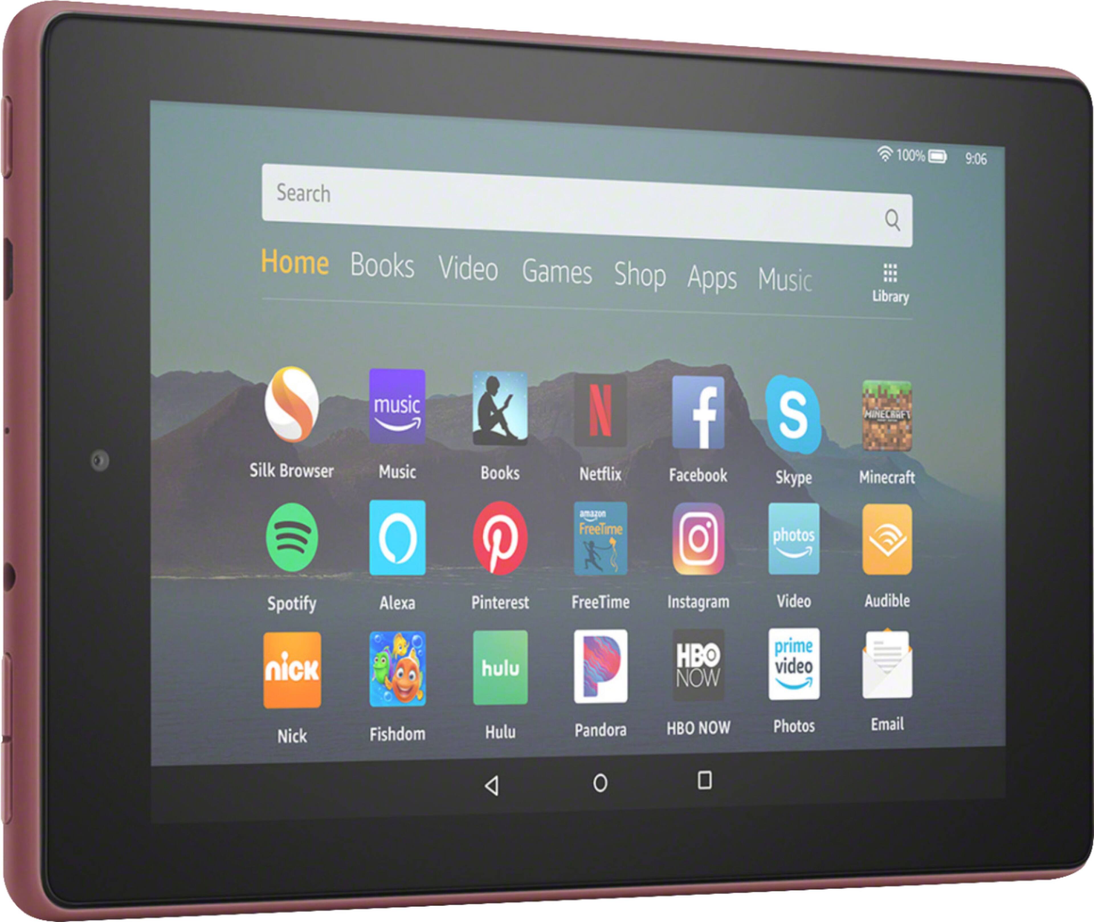 Alt View 11. Amazon - Fire 7 Tablet (7" display, 16 GB) - Plum.