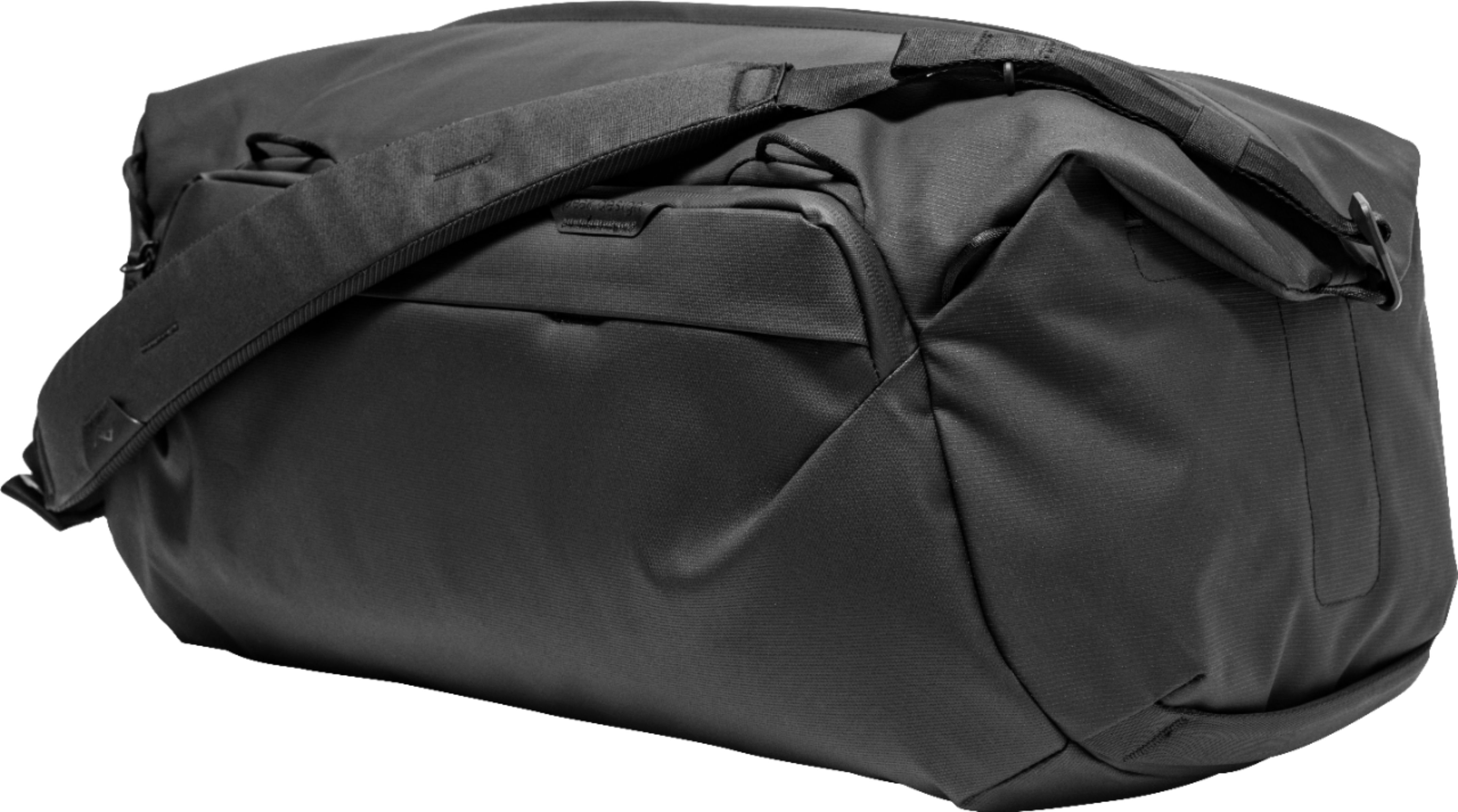 Left View: Peak Design - 24" Travel Duffel Bag - Black