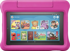 Amazon - Fire 7 Kids - 7" Tablet - ages 3-7 - 16GB - Pink - Front_Zoom