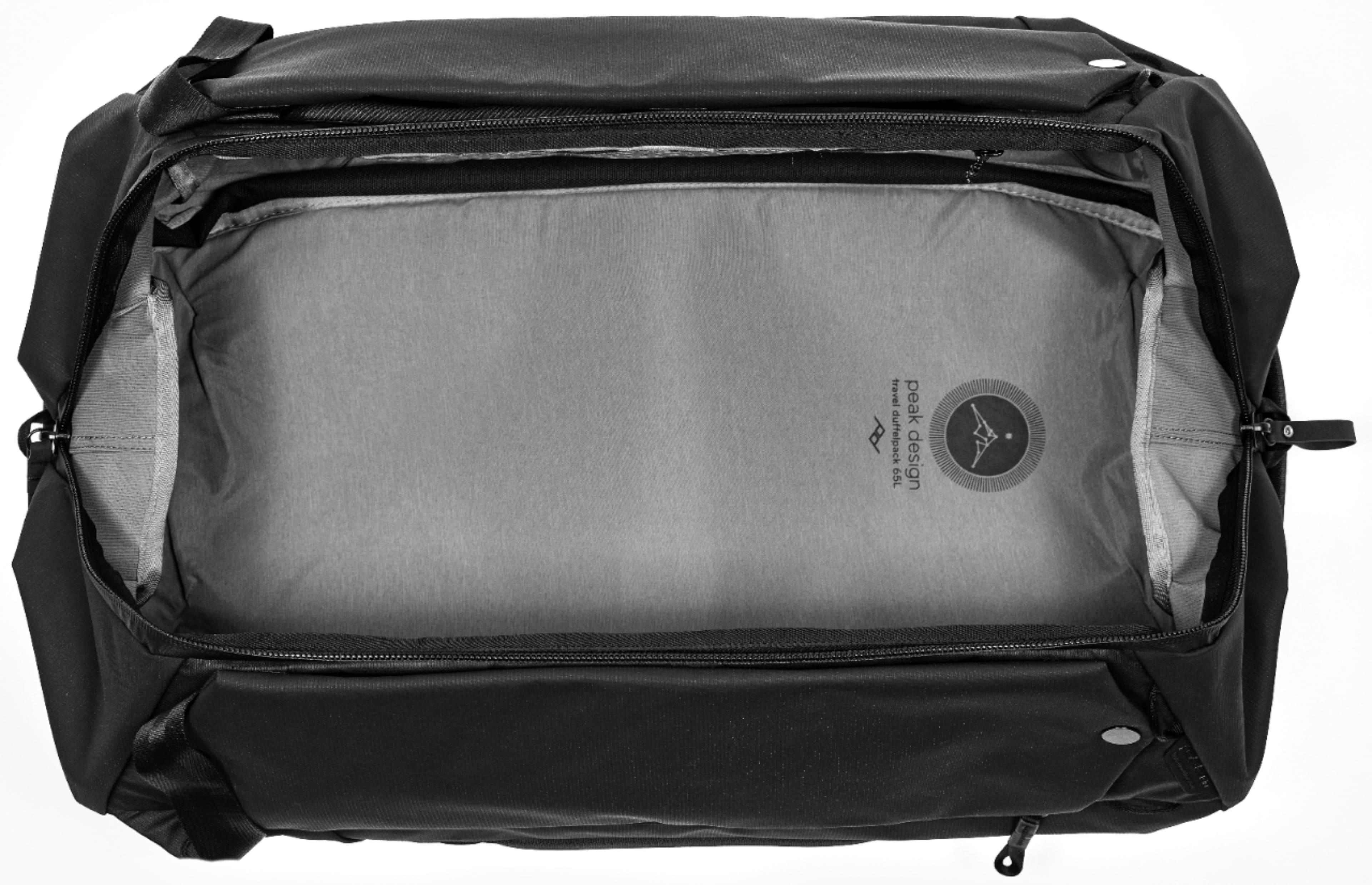Alt View 14. Peak Design - Travel Duffelpack 65L - Black.