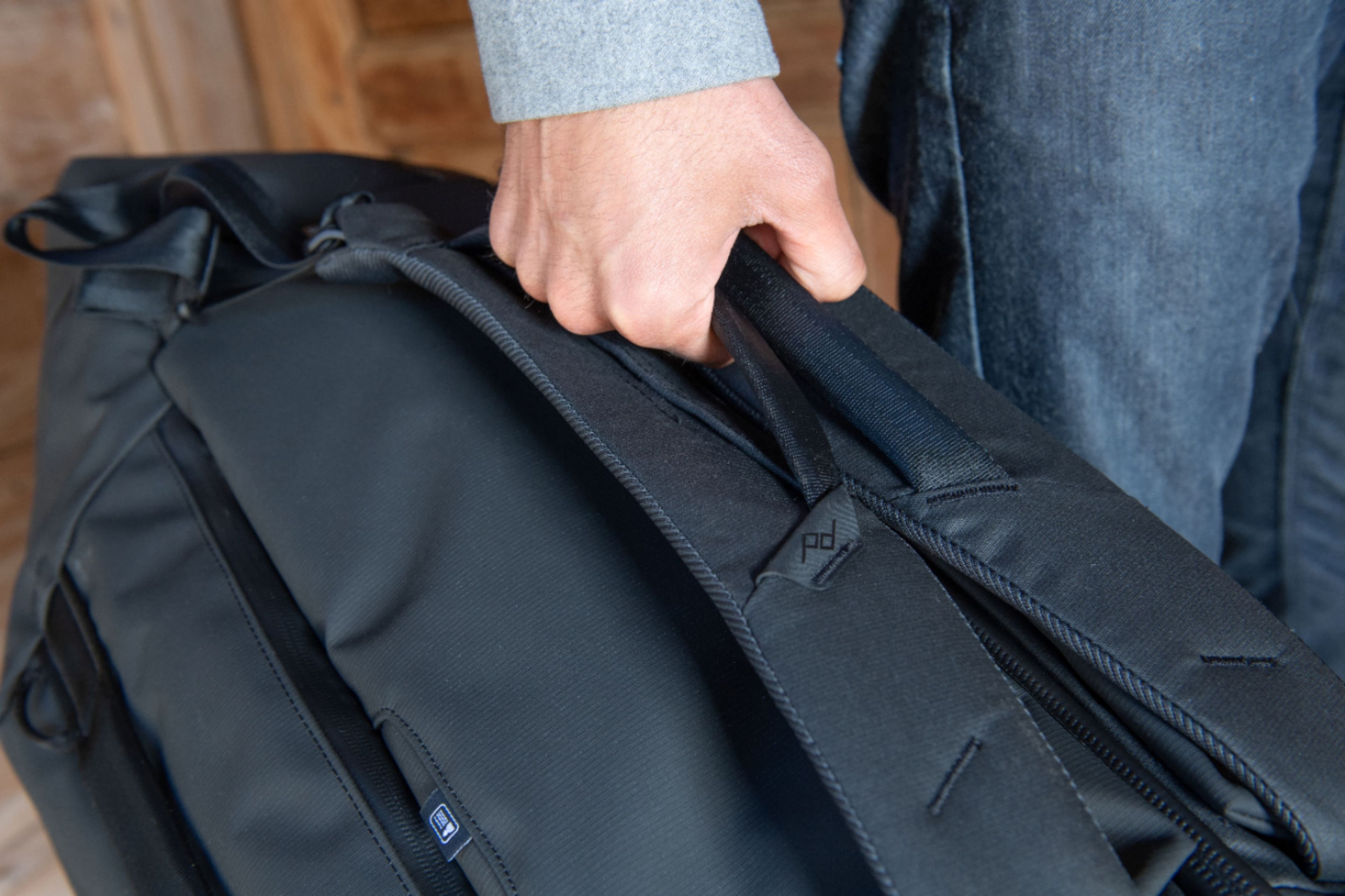 Alt View 32. Peak Design - Travel Duffelpack 65L - Black.