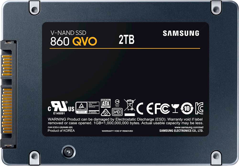 Alt View 13. Samsung - Geek Squad Certified Refurbished 860 QVO 2TB Internal SSD SATA for Laptops - Gray.