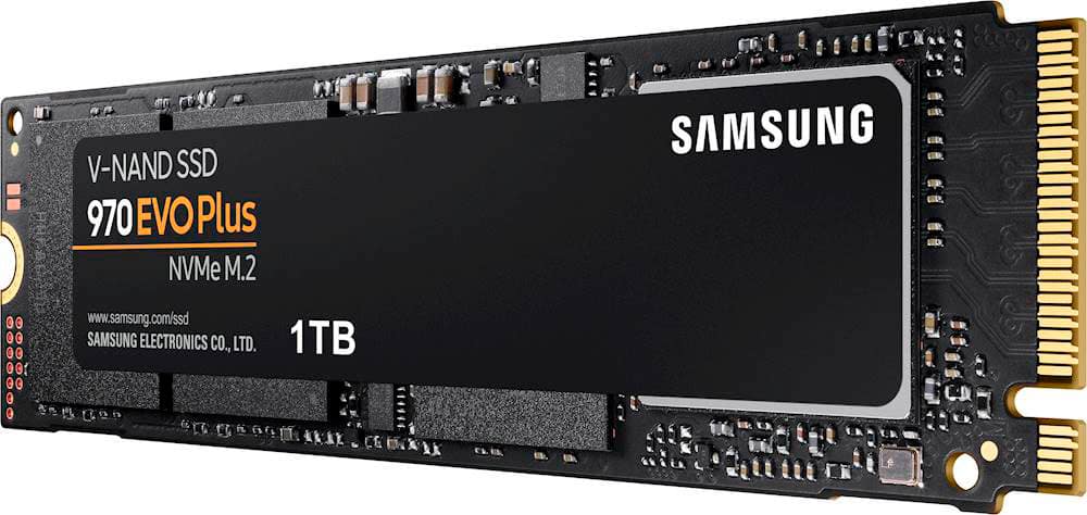 Alt View 11. Samsung - Geek Squad Certified Refurbished 970 EVO Plus 1TB Internal SSD PCIe Gen 3 x4 NVMe - Black.