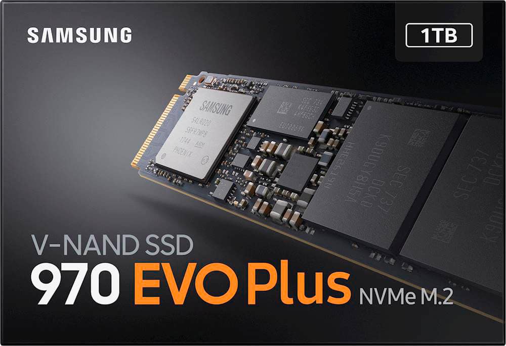 Alt View 14. Samsung - Geek Squad Certified Refurbished 970 EVO Plus 1TB Internal SSD PCIe Gen 3 x4 NVMe - Black.