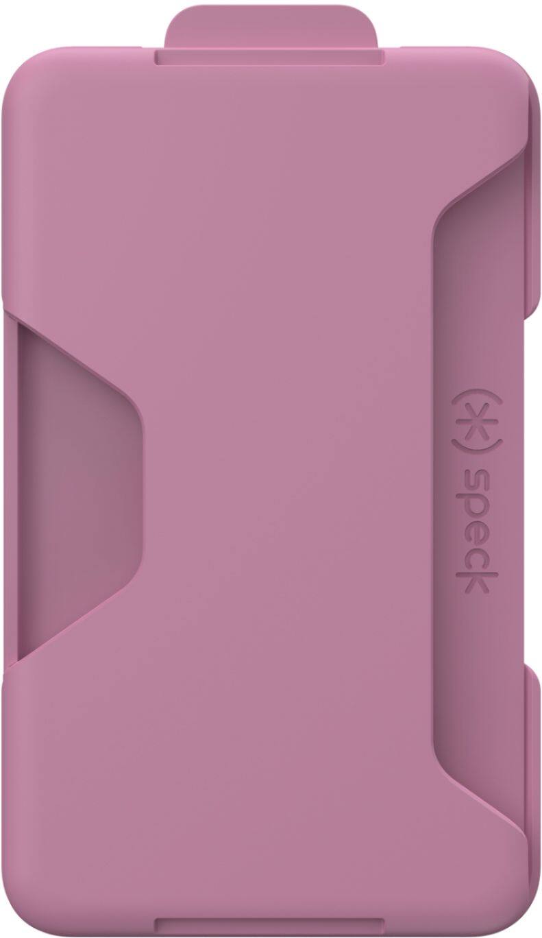Front. Speck - LootLock Stick-On Wallet for Most Smartphones - Deja Vu Pink.