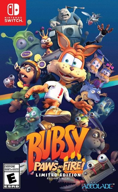 Front Zoom. Bubsy: Paws on Fire! Limited Edition - Nintendo Switch.