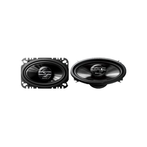 Pioneer - 4" x 6" 2-Way Car Speakers with Mica-Filled IMPP Cones (Pair) - Black