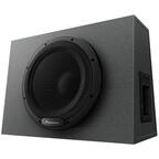 Front. Pioneer - 12" Single-Voice-Coil Loaded Subwoofer Enclosure - Black.