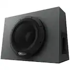 Front. Pioneer - 12" Single-Voice-Coil Loaded Subwoofer Enclosure - Black.