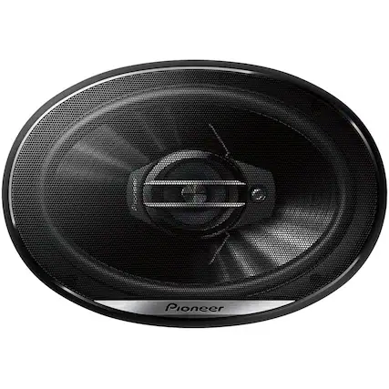 Front. Pioneer - G-series 6" x 9" 3-Way Car Speaker with Mica-Filled IMPP Cones - Black.