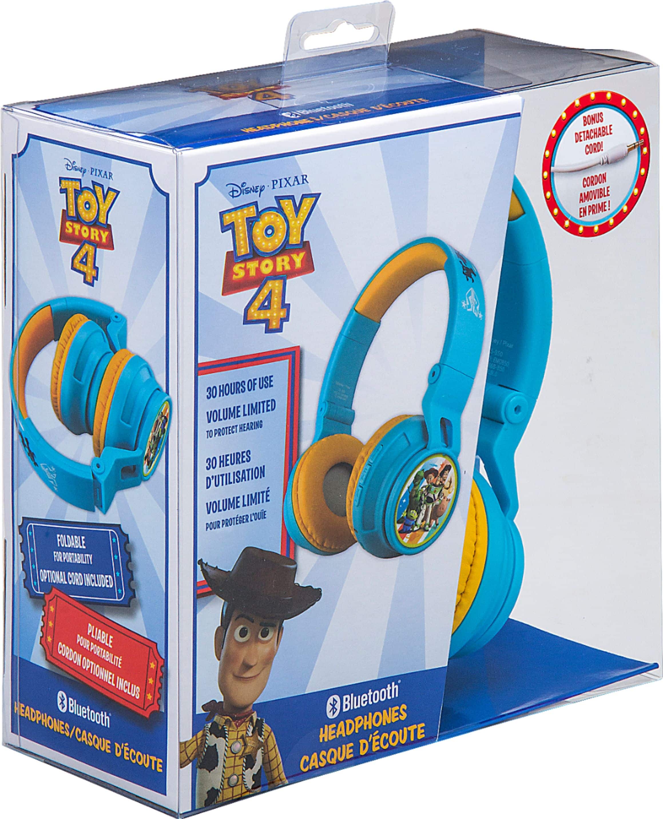 Alt View 15. eKids - Toy Story 4 Wireless On-Ear Headphones - Blue/Yellow.