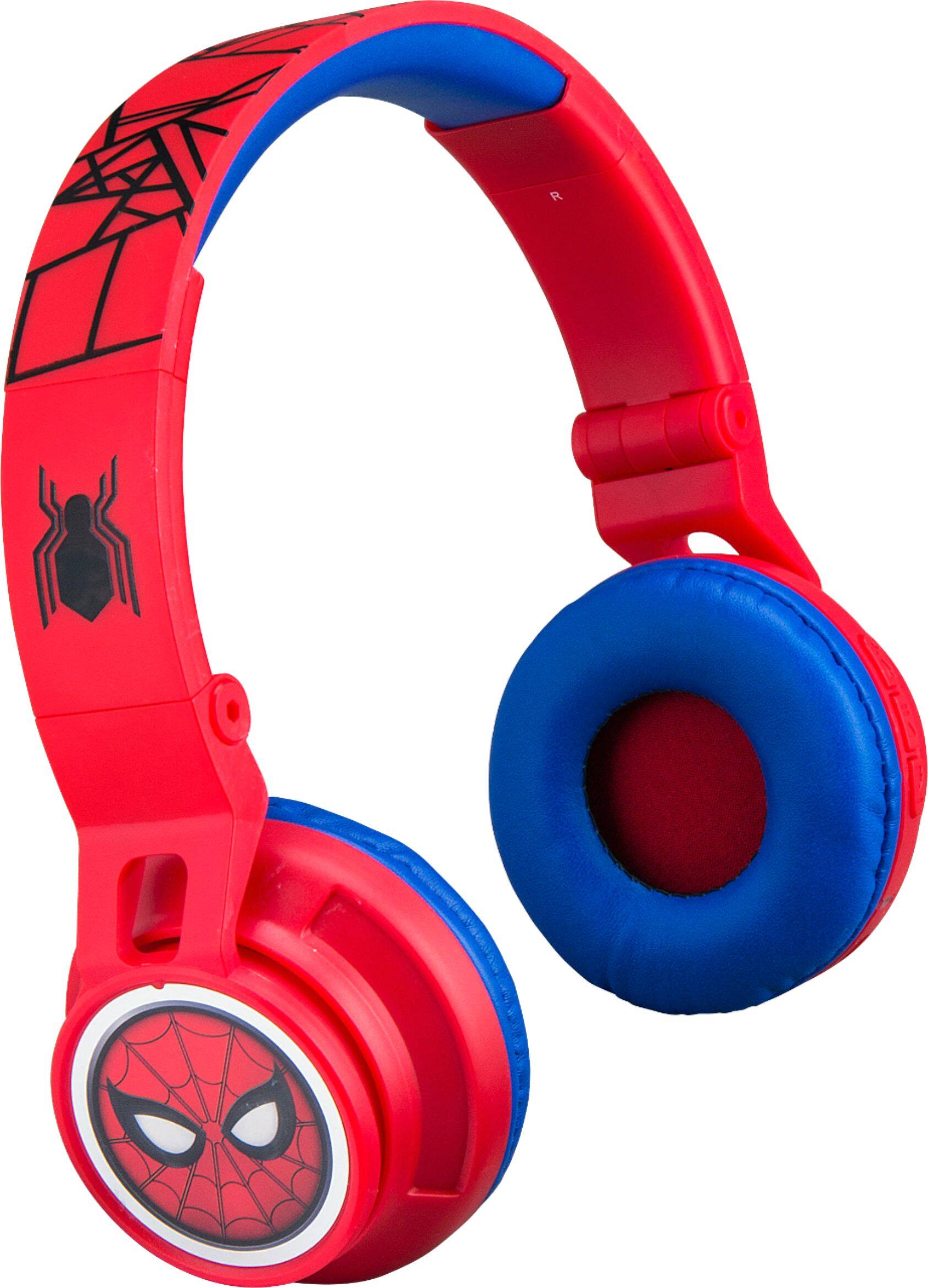 Angle. eKids - Marvel Spider-Man Homecoming 2 Wireless On-Ear Headphones - Black/Red.