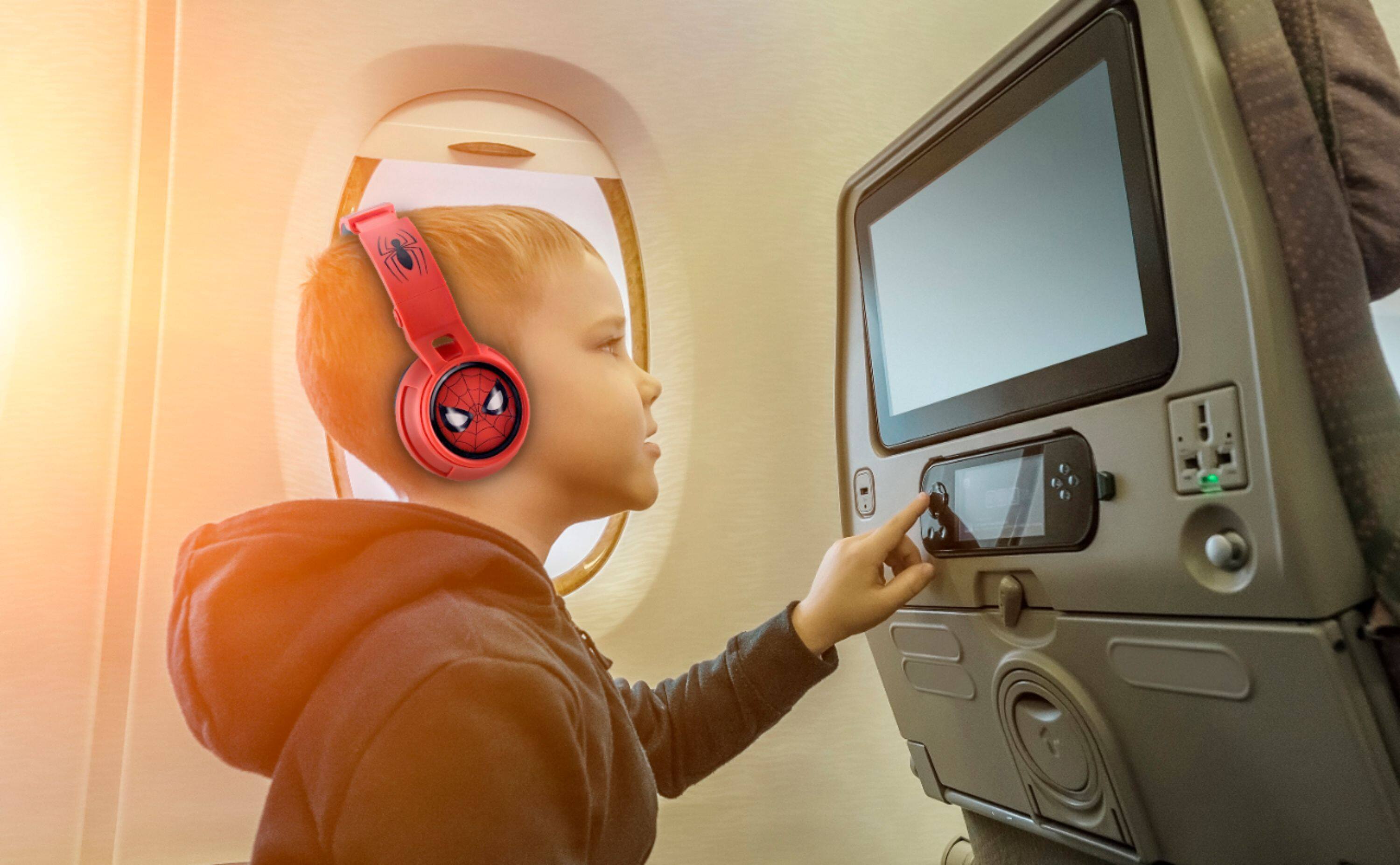 Alt View 26. eKids - Marvel Spider-Man Homecoming 2 Wireless On-Ear Headphones - Black/Red.