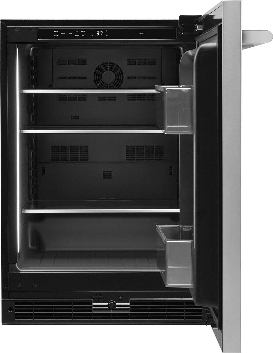Alt View 11. JennAir - 5 Cu. Ft. Built-In Mini Fridge - Stainless Steel.