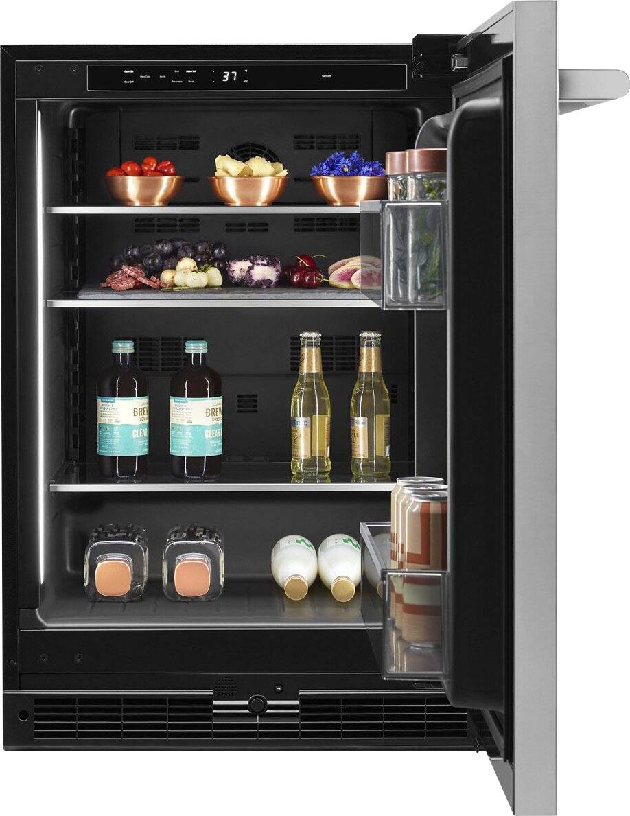 Alt View 12. JennAir - 5 Cu. Ft. Built-In Mini Fridge - Stainless Steel.