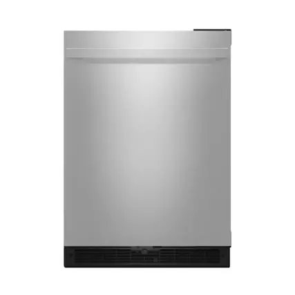 Front. JennAir - NOIR 5.0 Cu. Ft. Built-In Mini Fridge - Stainless Steel.