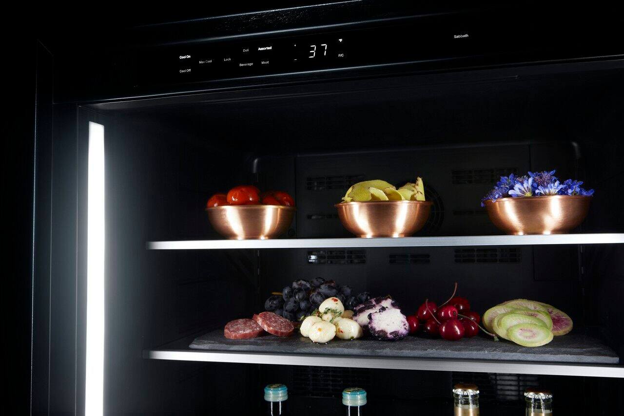 Alt View 13. JennAir - NOIR 5.0 Cu. Ft. Built-In Mini Fridge - Stainless Steel.