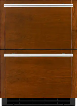 Front. JennAir - 4.7 Cu.Ft. Double Drawer Refrigerator/Freezer - Custom Panel Ready.