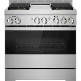 JennAir - NOIR 5.1 Cu. Ft. Self-Cleaning Freestanding Gas Convection Range - Floating Black Glass